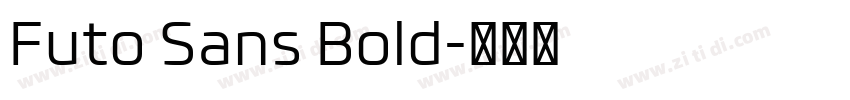 Futo Sans Bold字体转换
